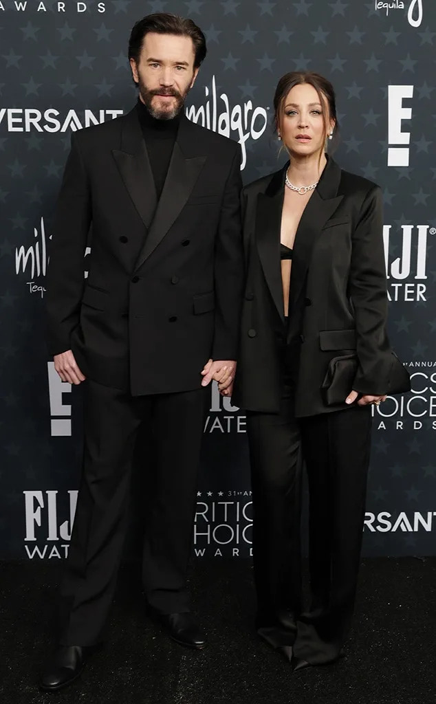 Tom Pelphrey and Kaley Cuoco Arrives at Critics Choice 2026