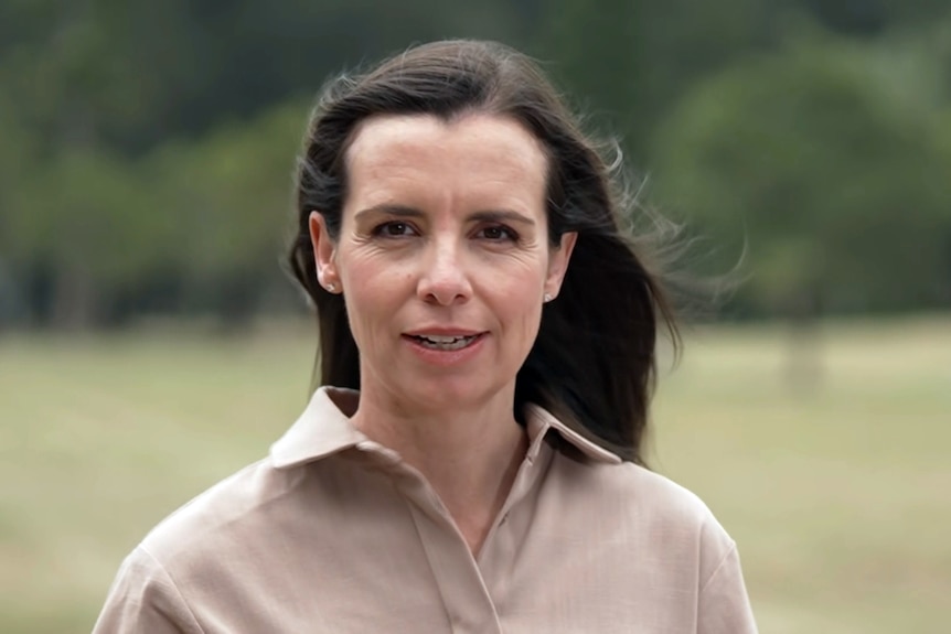 Courtney Houssos acting minister for education and early learning speaks to the media outdoors