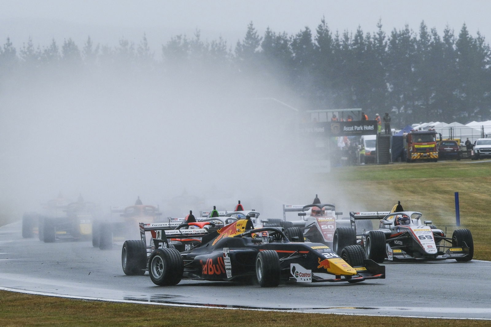 Red Bull junior’s unfortunate last remark before first turn spin