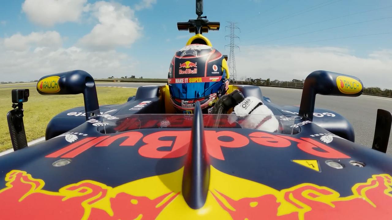 Will Brown and Broc Feeney in an F1 car, Red Bull Ampol Racing, video, highlights, times