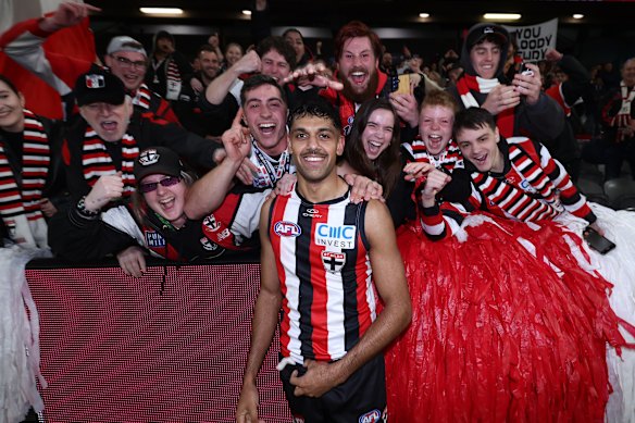 Nasiah Wanganeen-Milera remains a huge St Kilda drawcard.