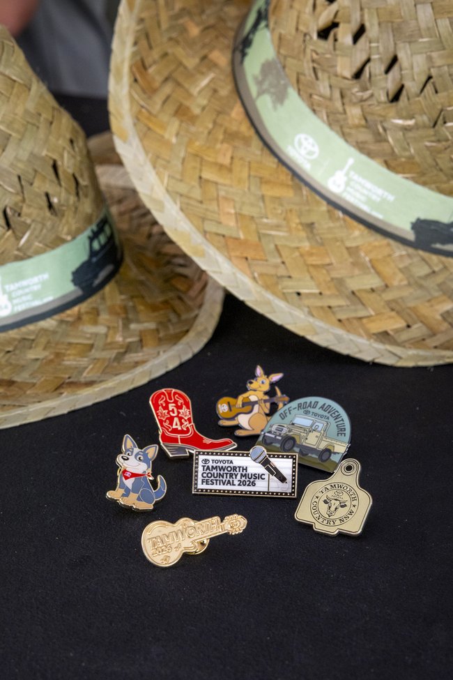 The cult Toyota hats and pins.