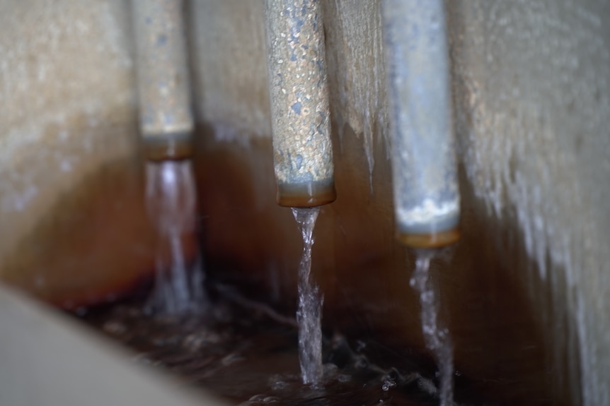 Water at the Katherine treatment facility 