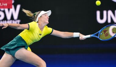 Alex de Minaur and Storm Hunter in action for team Australia, scores, odds, updates, how to watch