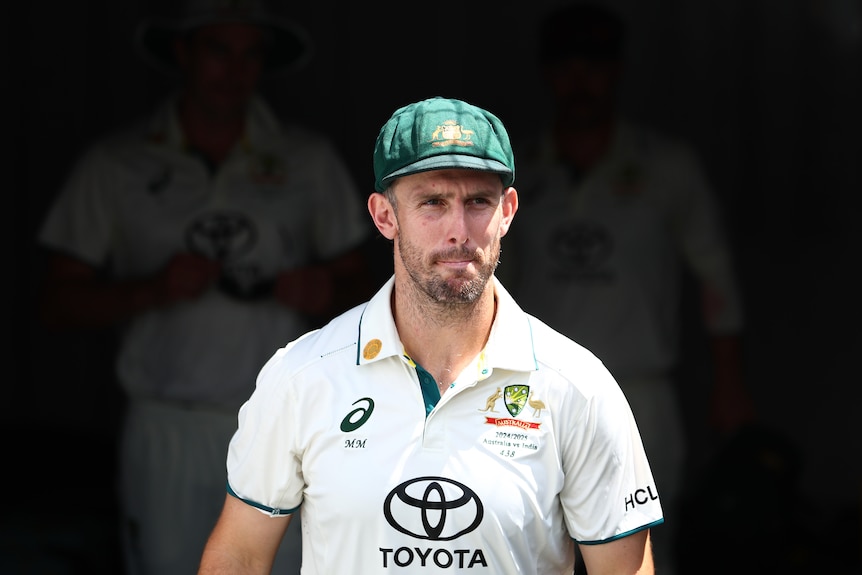 Mitchell Marsh wears his Baggy Green cap