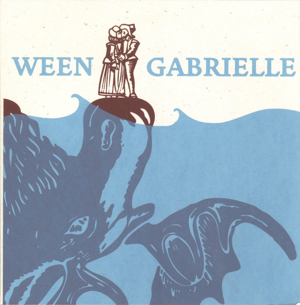 Illustrated cover showing two figures on a rock above blue waves with octopus tentacles.