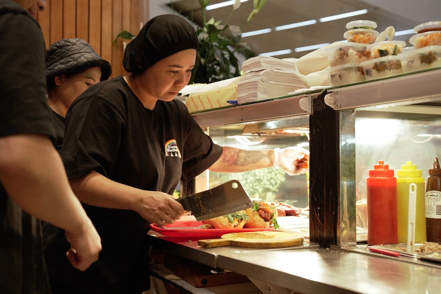 Top Ryde Baker's House exterior, bakers making banh mis.