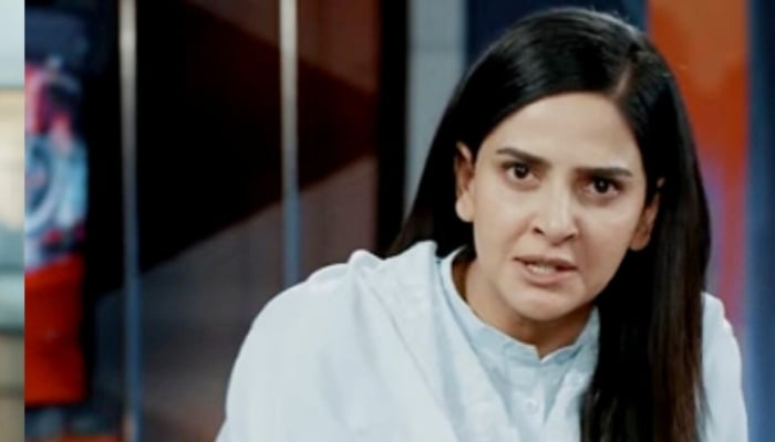 Pakistani actor Saba Qamar as Sahar Moazzam in Case No. 9. — Instagram@harpalgeotv