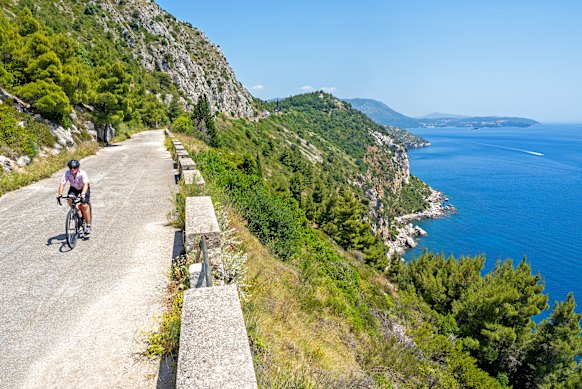 Riding by the coast – not your typical rail trail.