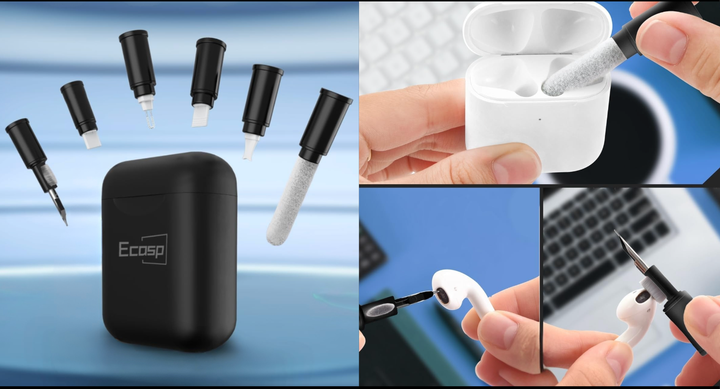 This set comes with a variety of brushes. 