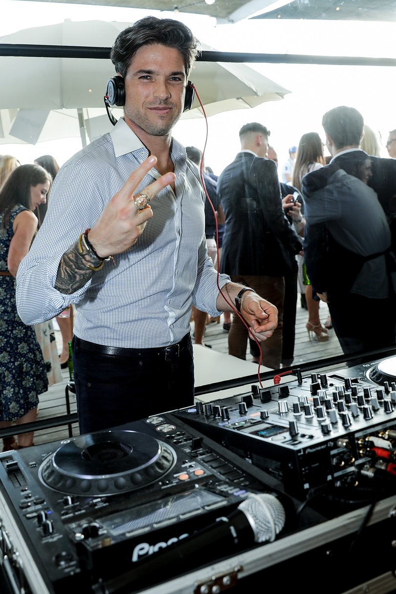 Didier Cohen arrives at the Fashion Aid marquee at the Kennedy Twilight Beach Polo on February 17, 2017 in Melbourne, Australia.