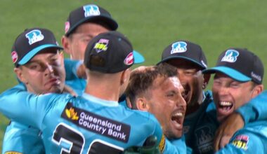 Hobart Hurricanes vs Brisbane Heat match report and scorecard, finals scenarios, blog, Zaman Khan final over, Max Bryant dropped catches, Chris Jordan injury, latest news