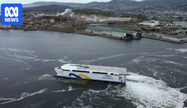 Sea trials begin in Hobart for Incat's Hull 096 China Zorilla, world's largest electric ferry