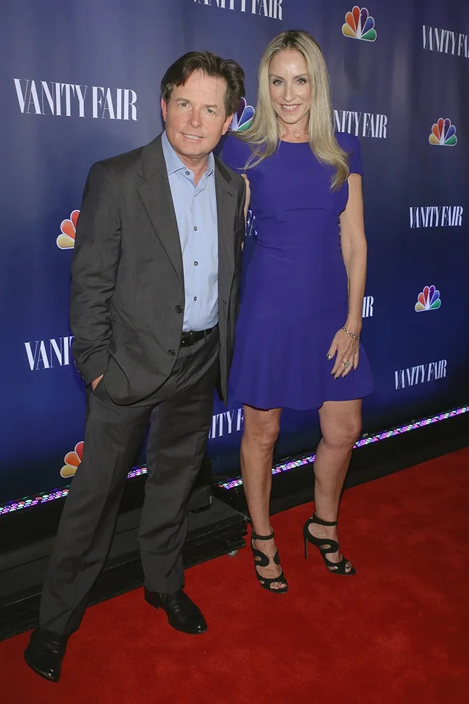 <p>Michael J. Fox & Tracy Pollan</p>