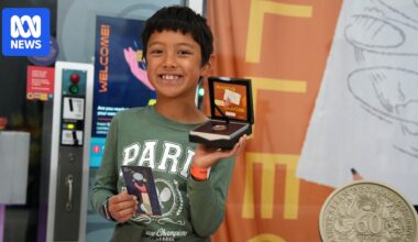 Eight-year-old boy mints world's first coin of 2026 after winning Royal Australian Mint ballot