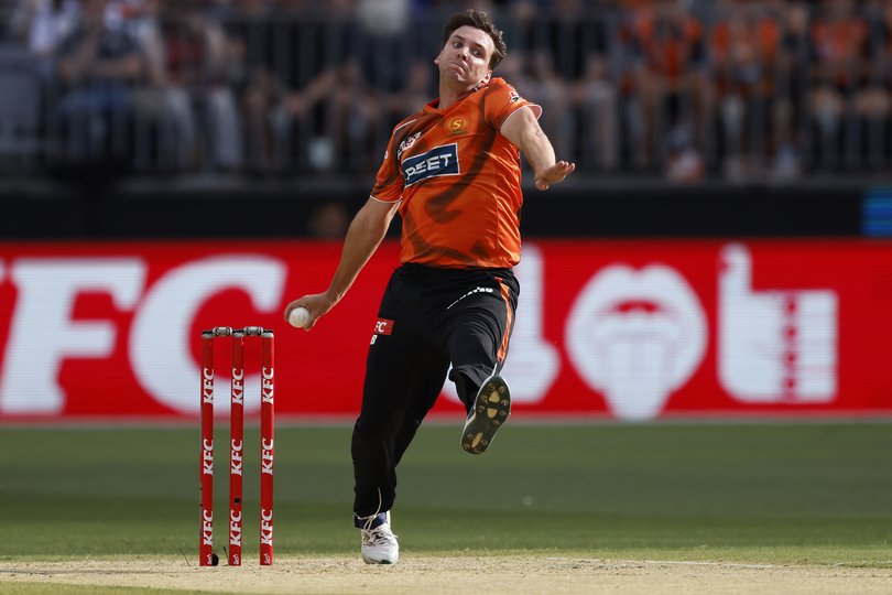 Jhye Richardson consistently operated near 140km/h.