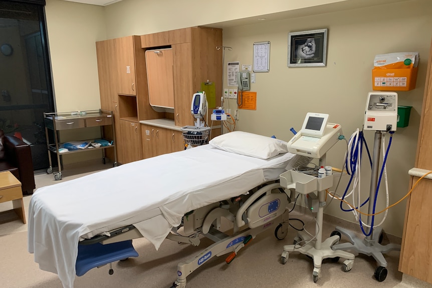 A bed in an RDH maternity ward.