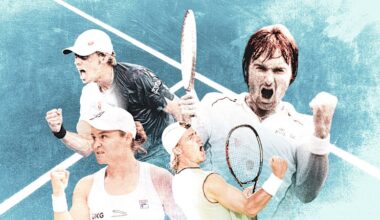 The origin of the most iconic and boring celebration in tennis