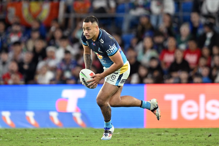 Phil Sami in action for the Titans.