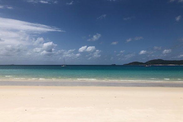 The 35-year-old Irish national died at Whitehaven Beach on Whitsunday Island.