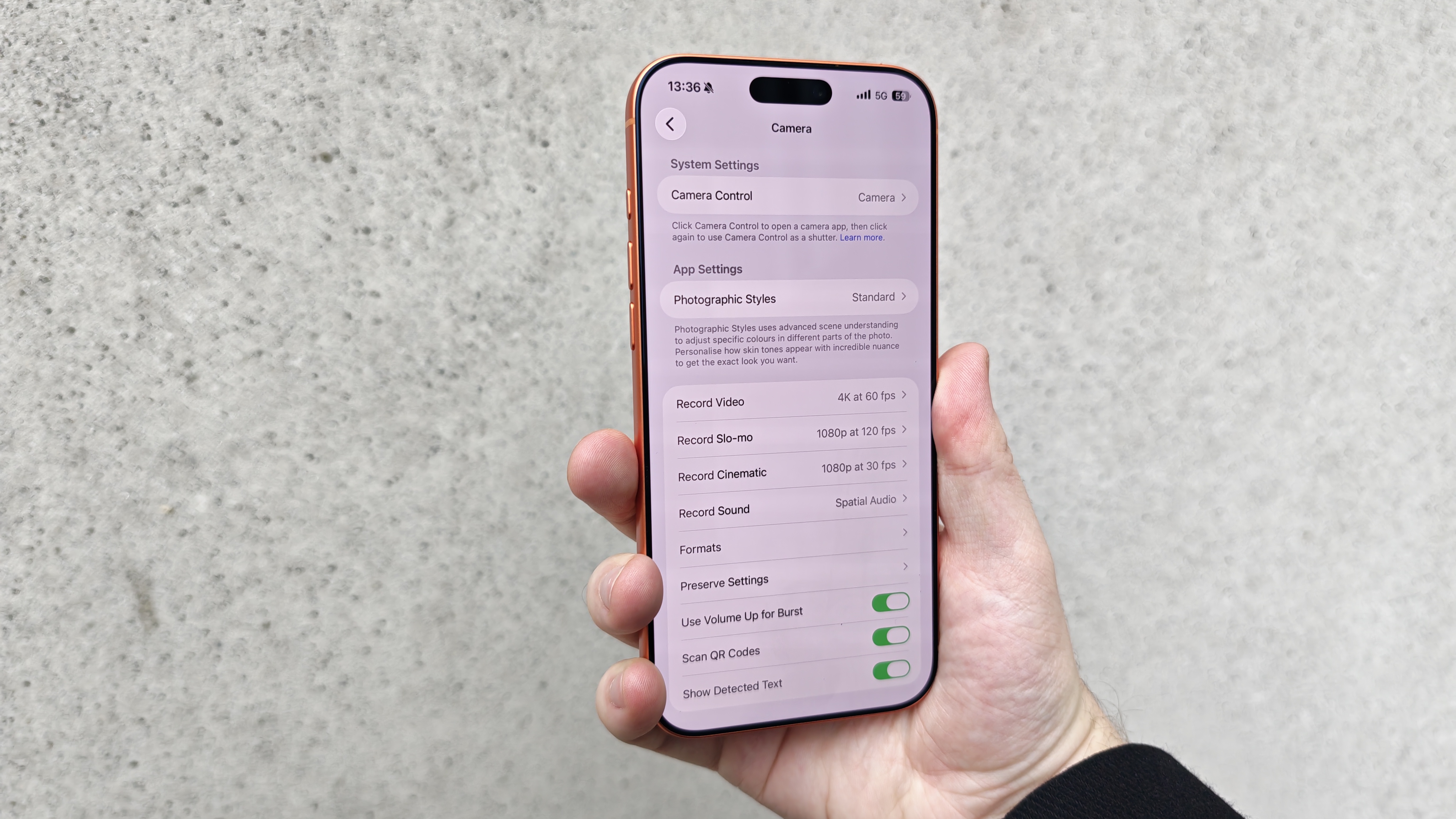 iPhone 17 Pro Max Camera options