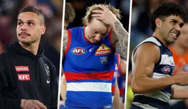 AFL stars Harmes, Stengle, Hill take personal leave from training