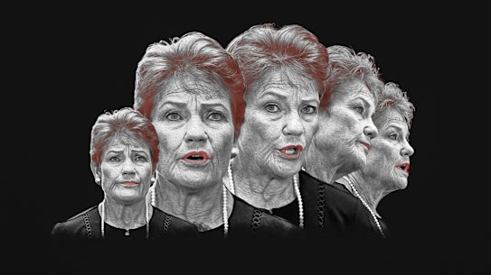 On the rise … One Nation leader Pauline Hanson.