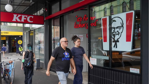 The Kentucky Fried Chicken fast food outlet on 171 King Street Newtown. (2/04/26)