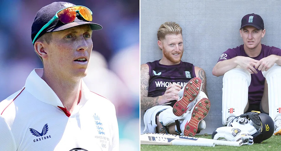 Pictured here is England Ashes star Harry Brook.