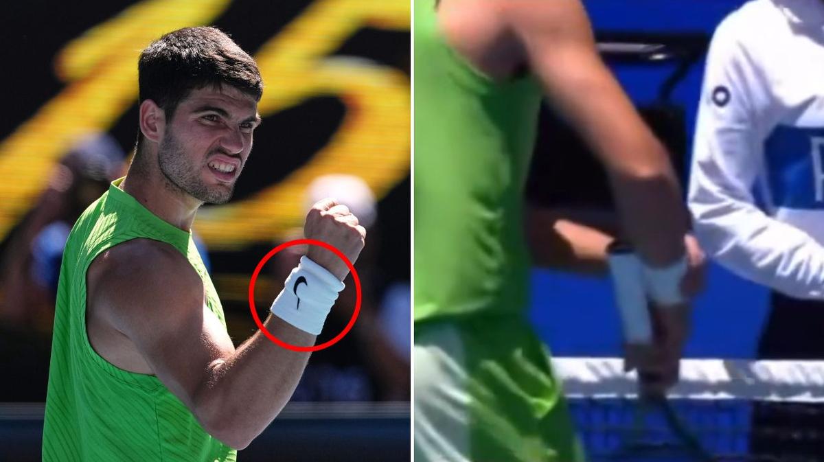 Australian Open controversy erupts as world No.1 Carlos Alcaraz forced to remove fitness tracking device
