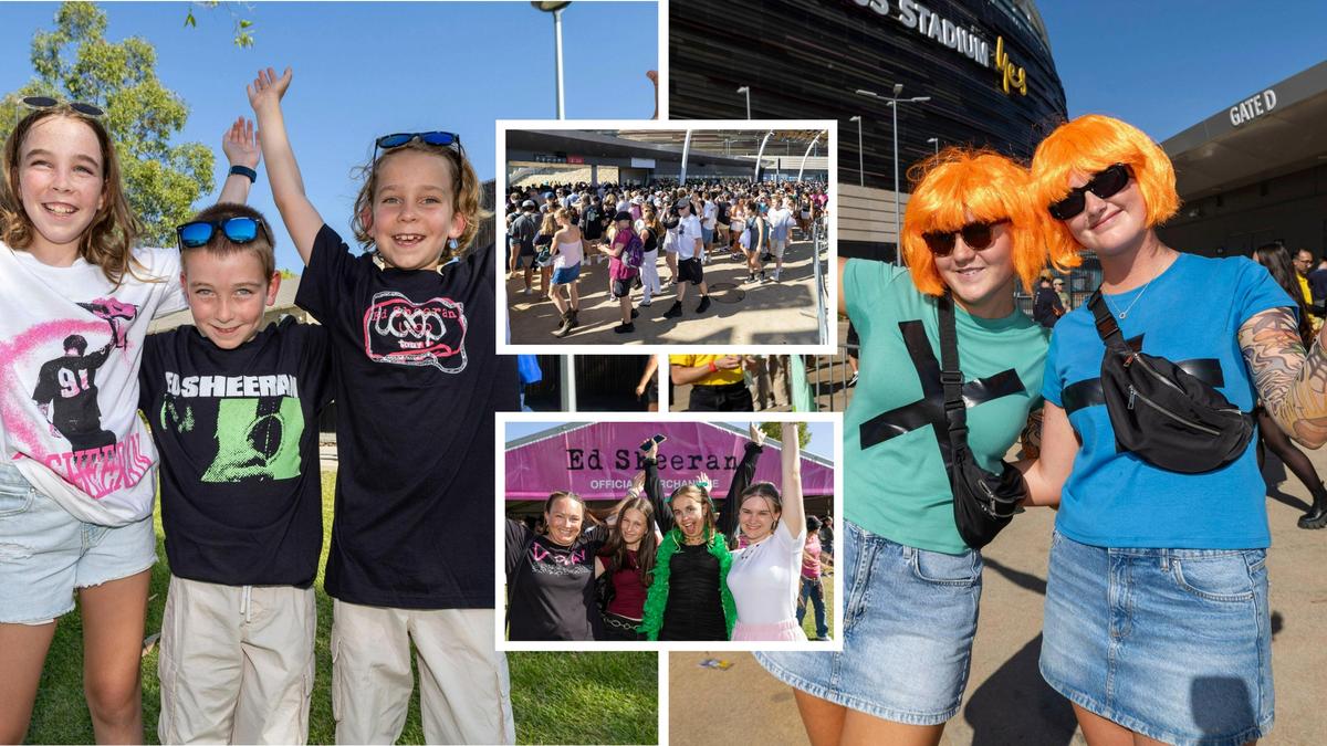 Ed Sheeran Perth: Tens of thousands of Ed Heads descend on Optus Stadium for sold-out gig