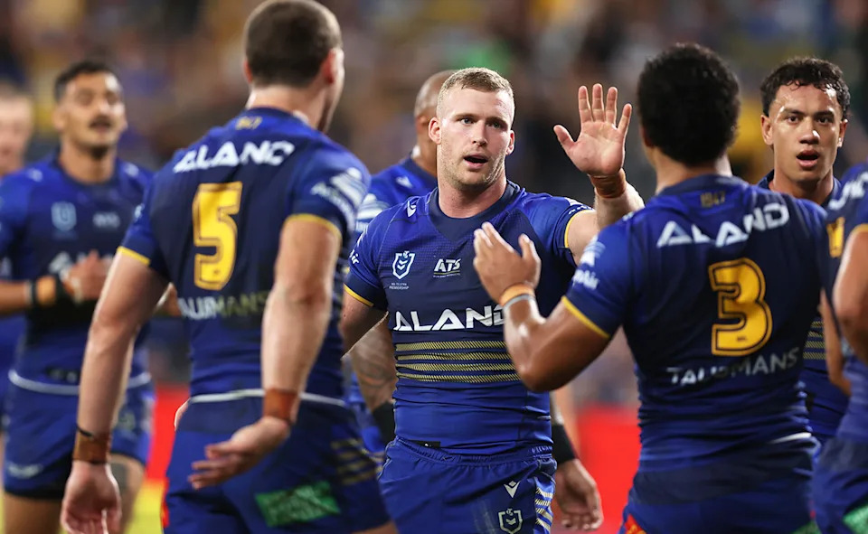 Joey Lussick, pictured here in action for the Eels in 2024.