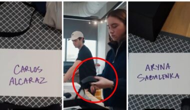 whoop scandal, banned fitness tracking device, issue explained, social media video, Jannik Sinner, Carlos Alcaraz, Aryna Sabalenka, latest news