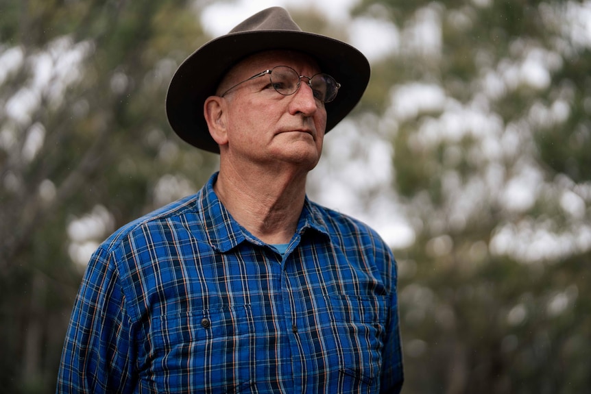 David Bowan looking into the distance