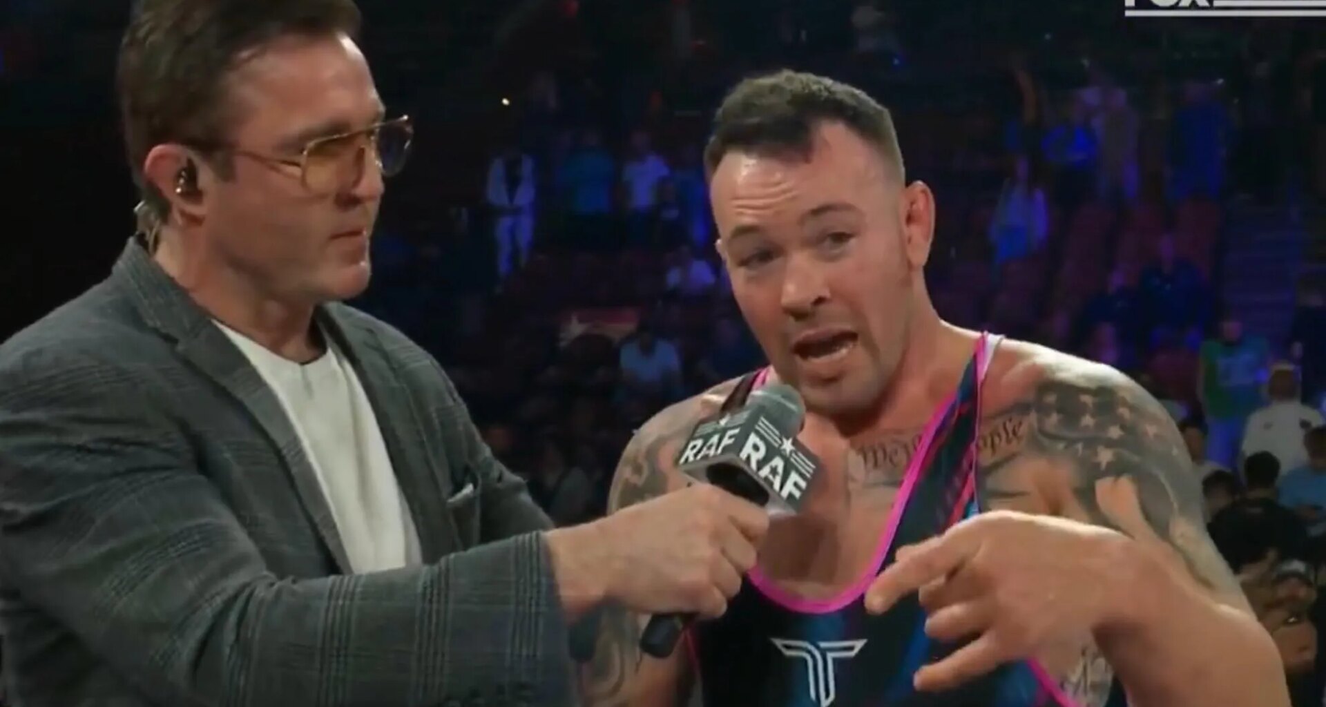 Colby Covington calls for Georges St-Pierre wrestling match in RAF