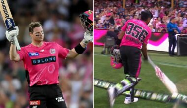 Steve Smith smashes absurd ton as superstar teammate Babar Azam fumes during wild BBL clash
