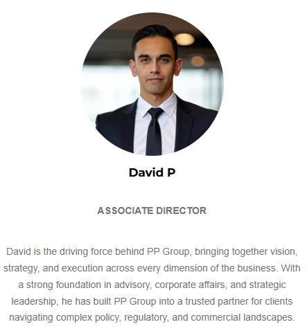 Headshot and bio of an associate director