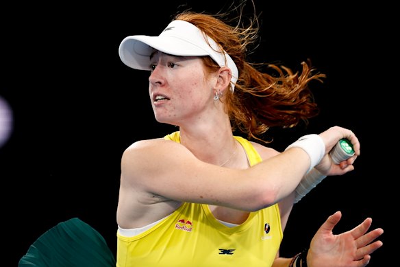 Maya Joint in action at the United Cup.