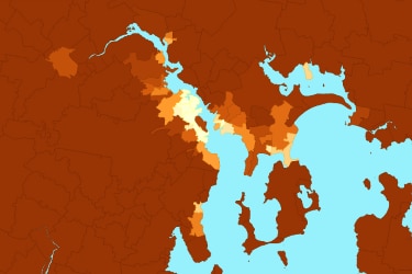 Hobart bushfire risk map