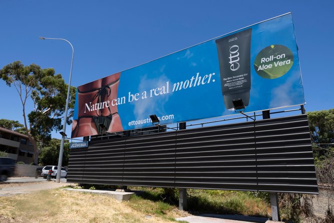 A billboard on Jarrad St in Cottesloe, on the right as you drive towards Freo, is causing controversy. Picture: Gary Ramage