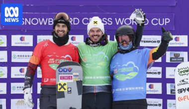 Adam Lambert breaks through for maiden snowboard cross World Cup win on eve of Olympics