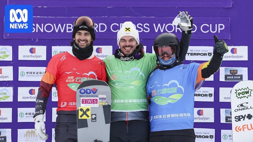 Adam Lambert breaks through for maiden snowboard cross World Cup win on eve of Olympics