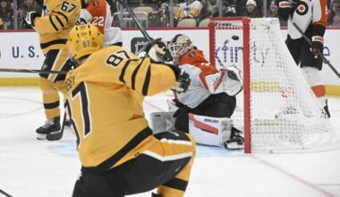 Penguins snap losing skid by beating Flyers