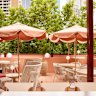 The third-storey rooftop terrace on Bourke Street.
