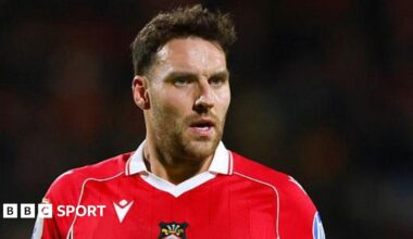 Matty James in action for Wrexham