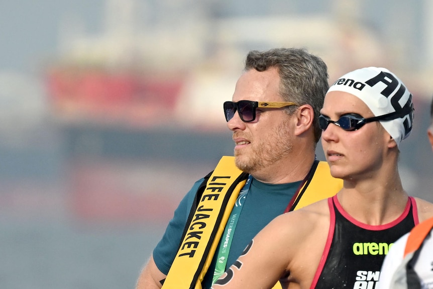 Fernando Possenti talks with Moesha Johnson.