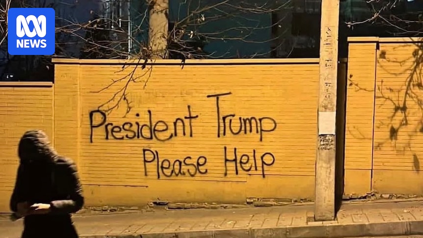 As Donald Trump weighs up actions, Iranians send the US a message to 'please help'