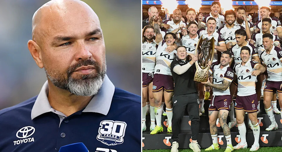  Todd Payten's (L) Cowboys have signed former Panthers hooker Soni Luke, while Broncos star Brendan Piakura (middle row, second from right) has been ruled out for eight weeks. Pic: Getty