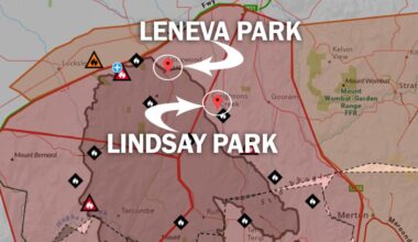 Lindsay Park is under threat from a bushfire that has already forced the evacuation of horses and staff from nearby Leneva Park.