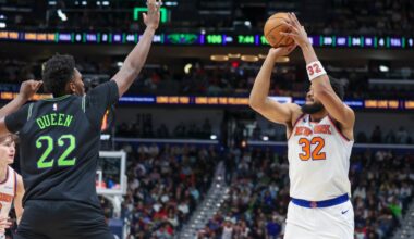 Knicks' Karl-Anthony Towns 'encouraged' by recent 3-point rhythm